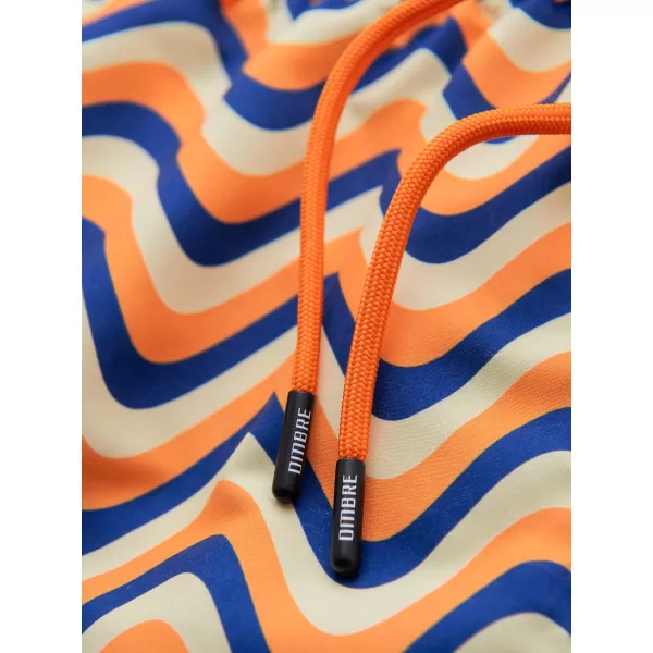  Pantaloni scurți pentru bărbați OMBRE OM-SRSS-0221 PORTOCALIU ȘI ALBASTRU 