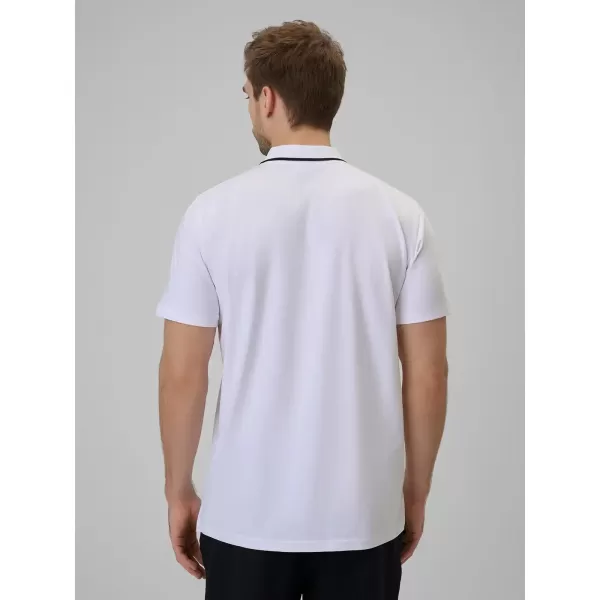  Tricou pentru bărbați cu guler 4F WMM00TPTSM0773 ALB 