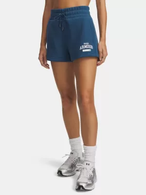 Pantaloni scurți de damă UNDER ARMOUR ICON FLC NOV SHORT 6010982-498 ALBASTRU
