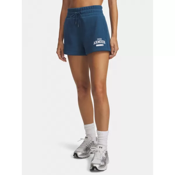  Pantaloni scurți de damă UNDER ARMOUR ICON FLC NOV SHORT 6010982-498 ALBASTRU 