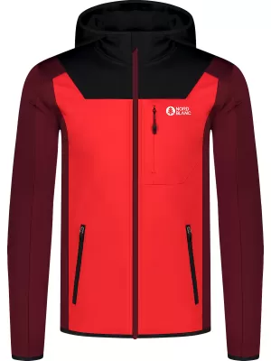 Hanorac powerfleece pentru bărbați NORDBLANC SPRAWL NBSFM8333 ROŞU