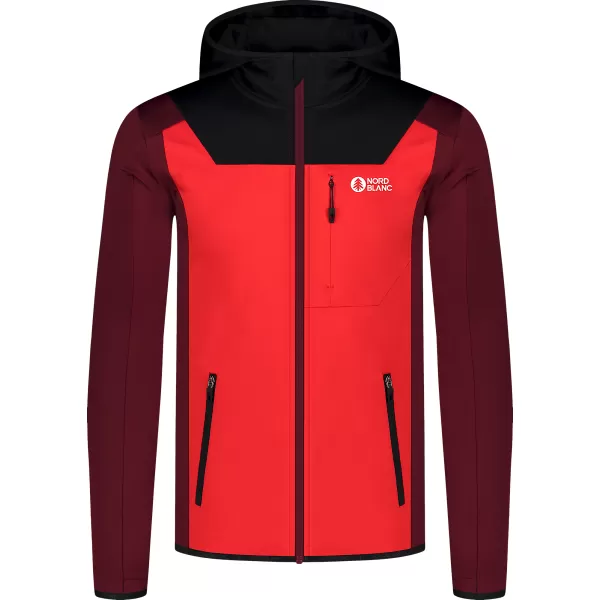  Hanorac powerfleece pentru bărbați NORDBLANC SPRAWL NBSFM8333 ROŞU 