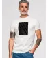 Tricou pentru bărbați OMBRE OM-TSPT-0259 ALB