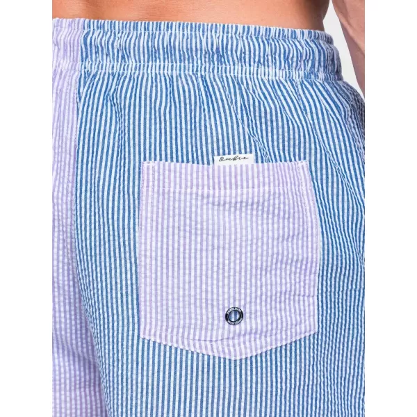  Pantaloni scurți pentru bărbați OMBRE OM-SRSS-0215 ALBASTRU ȘI VIOLET 