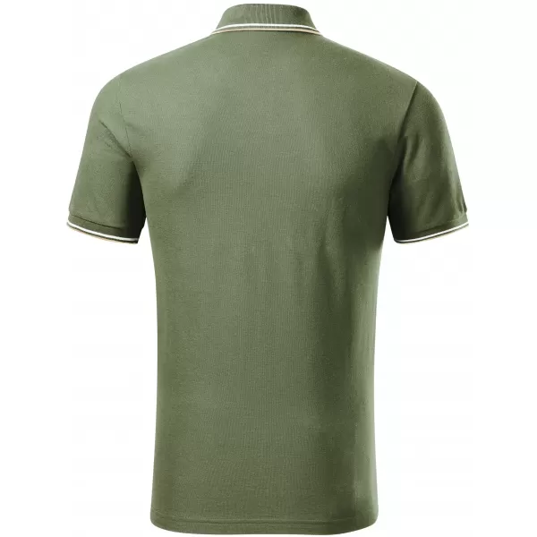  Tricou pentru bărbați cu guler MALFINI FOCUS 232 KAKI 