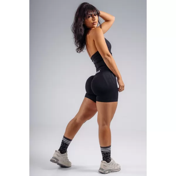  Top cu halter cu sutien încorporat NEBBIA PRIMAL 863 NEGRU 