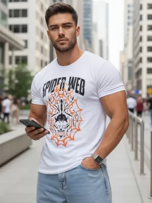 Tricou pentru bărbați DSTREET RX5263 ALB