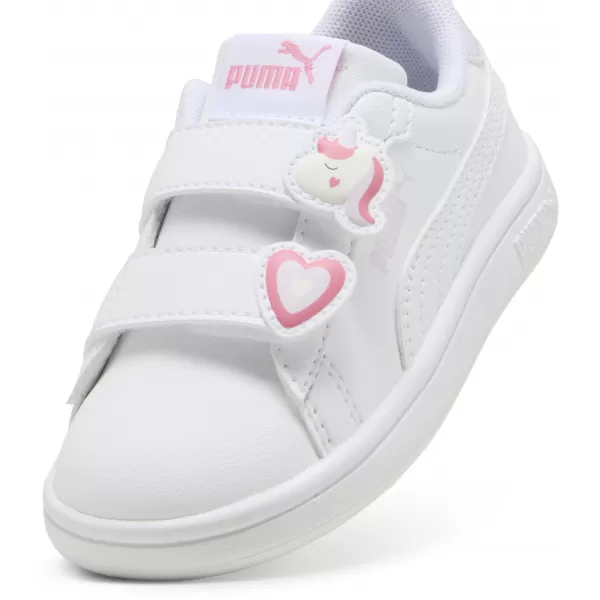  Adidași pentru copii PUMA SMASH 3.0 BADGES V INF 397287-07 PUMA ALB/TRANDAFIR MAGIC 