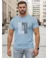 Tricou pentru bărbați DSTREET NX0143R-SK ALBASTRU DESCHIS
