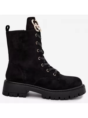 Pantofi de dama BOTO NS631P NEGRU MAT