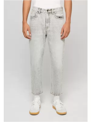 Pantaloni pentru bărbați URBAN CLASSICS TB8054 GRI ARGINTIU DESCHIS SPALAT