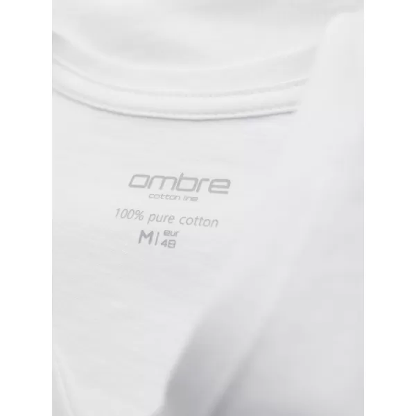  Tricou pentru bărbați OMBRE OM-TSBS-0281 NEGRU/ALB/ALBASTRU 