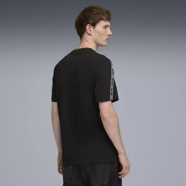  Tricou pentru bărbați PUMA ESS TAPE TEE 69169301 PUMA NEGRU 