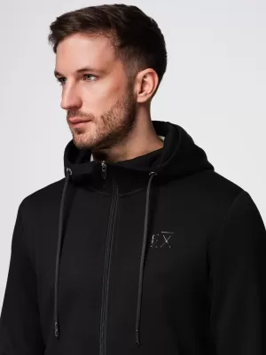 Hanorac pentru bărbați OMBRE OM-SZBC-0196 NEGRU