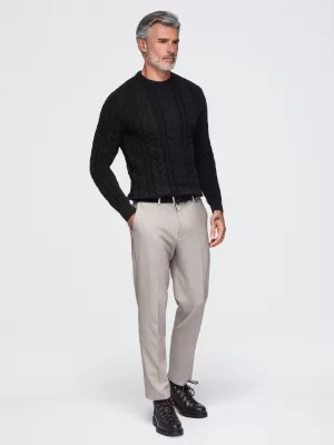 Pulover pentru bărbați OMBRE OM-SWSW-0191 NEGRU
