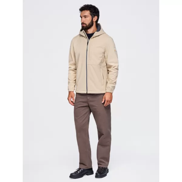  Jachetă softshell pentru bărbați OMBRE OM-JANP-0292 NISIP 