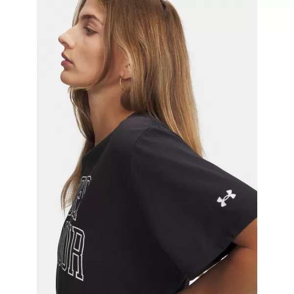  Tricou pentru femei UNDER ARMOUR RIVAL OS CAMPUS TEE 6007883-001 NEGRU 