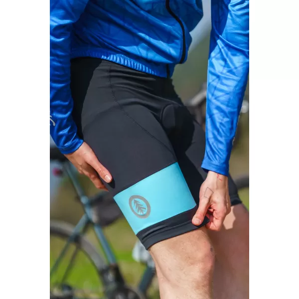  Pantaloni scurți de ciclism pentru bărbați NORDBLANC CHAIN NBSPM8081 ALBASTRU 
