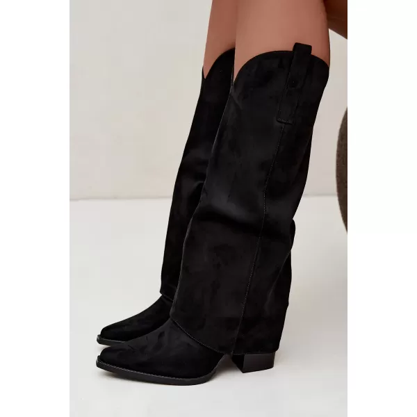 Cizme de dama BOTO QT141 NEGRU 