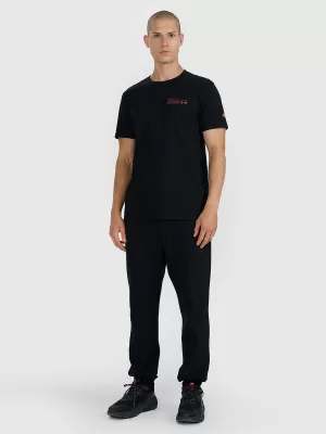 Tricou pentru bărbați 4F WAW25TTSHM2372 NEGRU ADÂNC