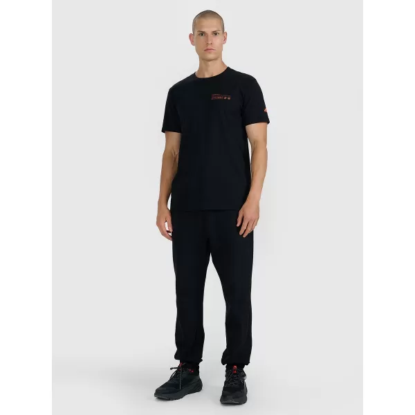  Tricou pentru bărbați 4F WAW25TTSHM2372 NEGRU ADÂNC 