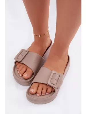 Papuci de damă BIG STAR SHOES TT274A079 BEJ
