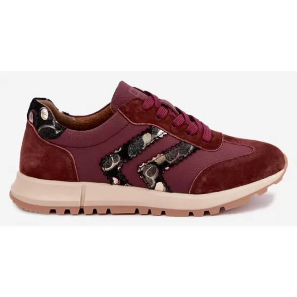  Adidași de damă D&A GR62-6015 BURGUNDIA 