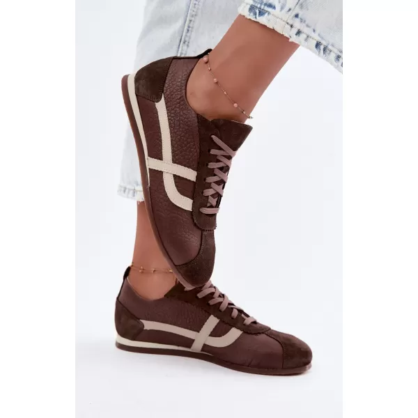  Adidași de damă ZAZOO N1402S2/ CIOCOLATĂ 