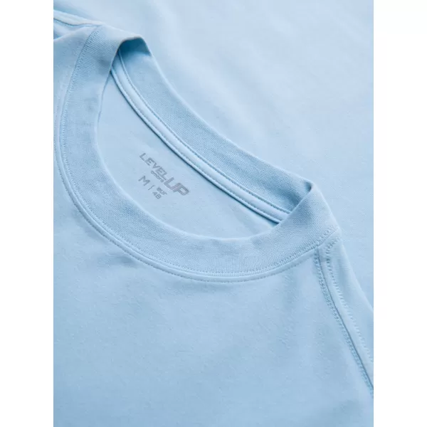  Tricou pentru bărbați OMBRE OM-TSBC-0291 NEGRU/ALBASTRU DESCHIS/ALB APROAPE 
