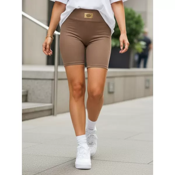  Pantaloni scurți de damă DSTREET SY0558 CARAMEL 