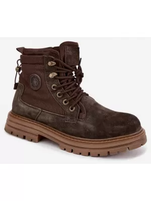 Pantofi pentru bărbați BIG STAR SHOES UU174254 UMBRE MARO/BEJ