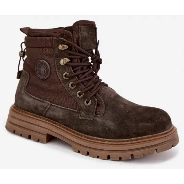  Pantofi pentru bărbați BIG STAR SHOES UU174254 UMBRE MARO/BEJ 
