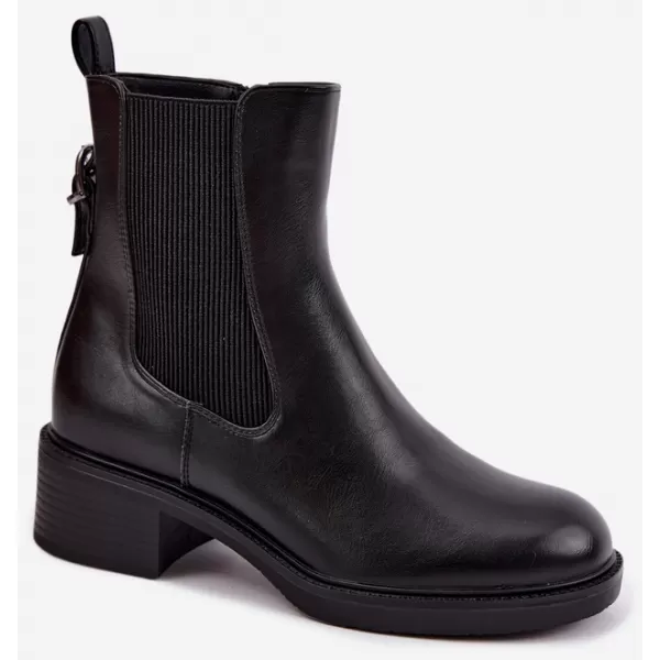  Botine de dama SERGIO LEONE BT-04 NEGRU 