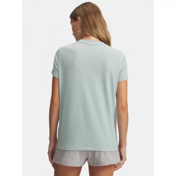  Tricou pentru femei UNDER ARMOUR RIVAL CORE SS 1383648-477 ALBASTRU 