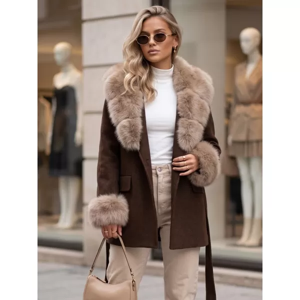  Palton de damă DSTREET TY6079 MARO 
