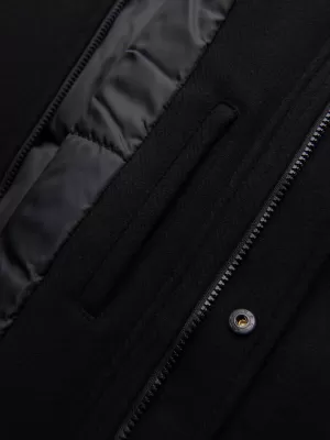 Parka pentru bărbați OMBRE OM-COWC-0161 NEGRU