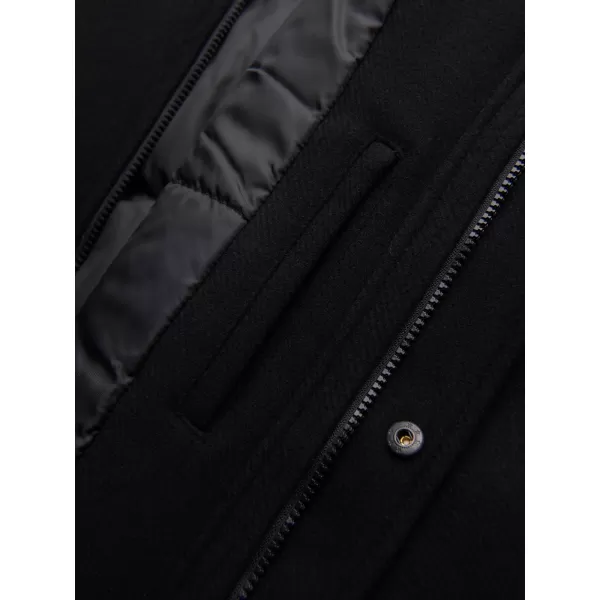 Parka pentru bărbați OMBRE OM-COWC-0161 NEGRU 