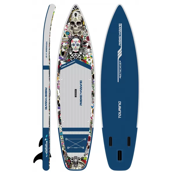  Placă cu vâsle RIDEWAVE NEW VOYAGER 11'6'' TOURING ALBASTRU ÎNCHIS 