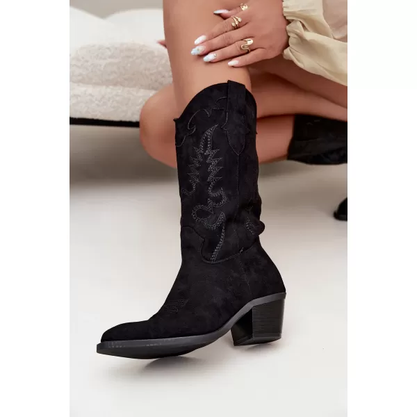  Cizme de dama BOTO 2559A-1 NEGRU 