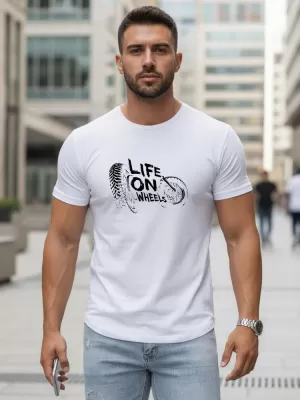 Tricou pentru bărbați DSTREET NX5016R-WH ALB