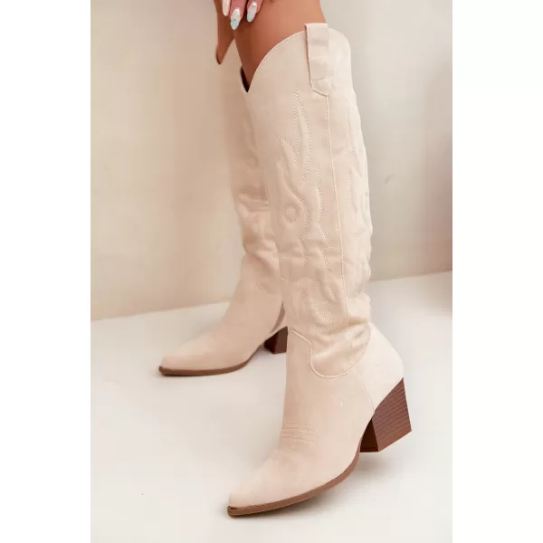  Cizme de dama BOTO 9697A-1 BEJ 