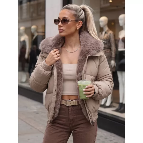  Geaca de dama DSTREET TY6009 CARAMEL 