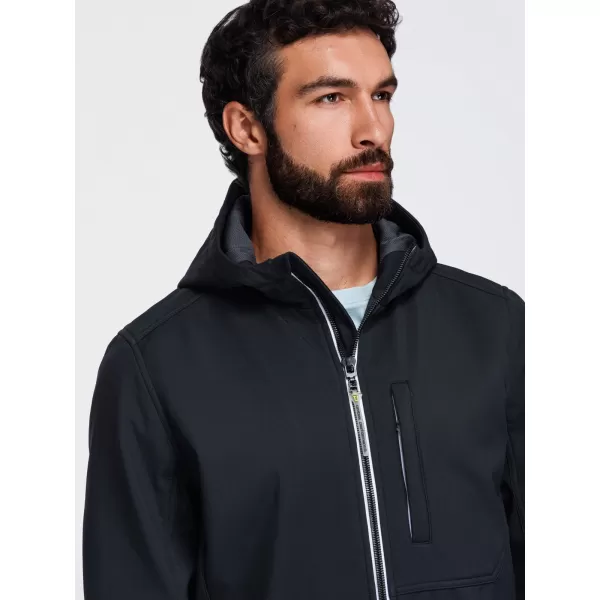  Jachetă softshell pentru bărbați OMBRE OM-JANP-0292 NEGRU 
