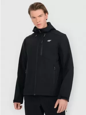 Jachetă softshell pentru bărbați 4F RAW25TSOFM506 NEGRU ADÂNC