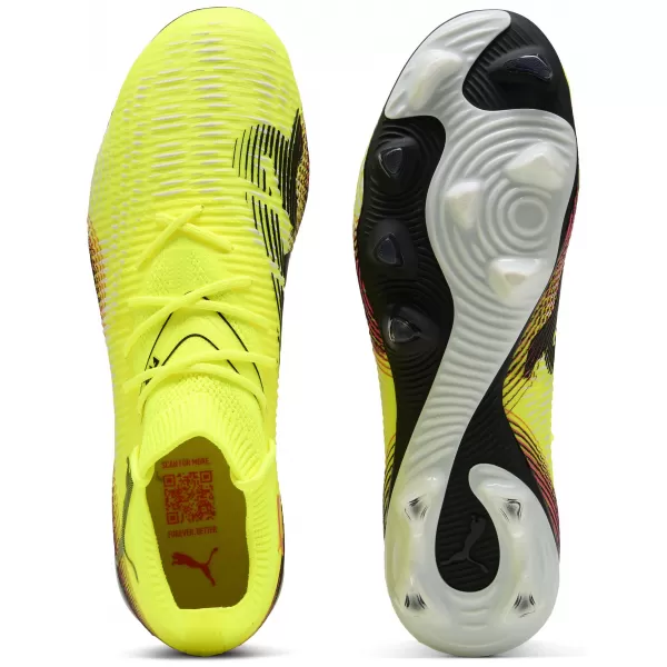  Cizme de fotbal PUMA FUTURE 8 MATCH FG/AG 108140-03 GALBEN/NEGRU/ LOVIT DE SOARE 