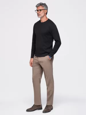 Tricou pentru bărbați OMBRE OM-LSBL-0142 NEGRU