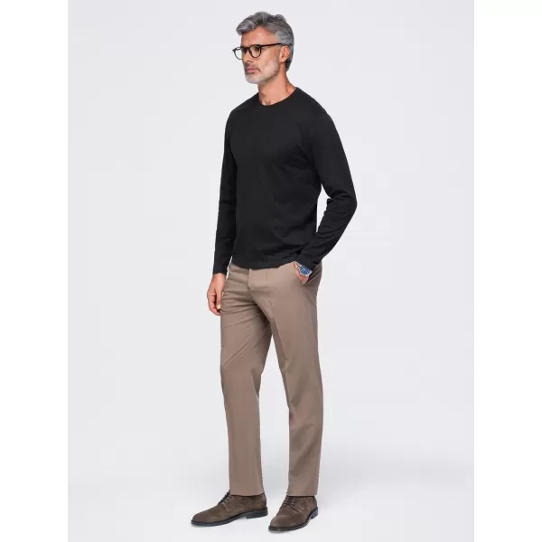  Tricou pentru bărbați OMBRE OM-LSBL-0142 NEGRU 