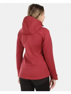 Jachetă softshell pentru femei KILPI ONTAVIA-W 1L0113KI ROȘU ÎNCHIS