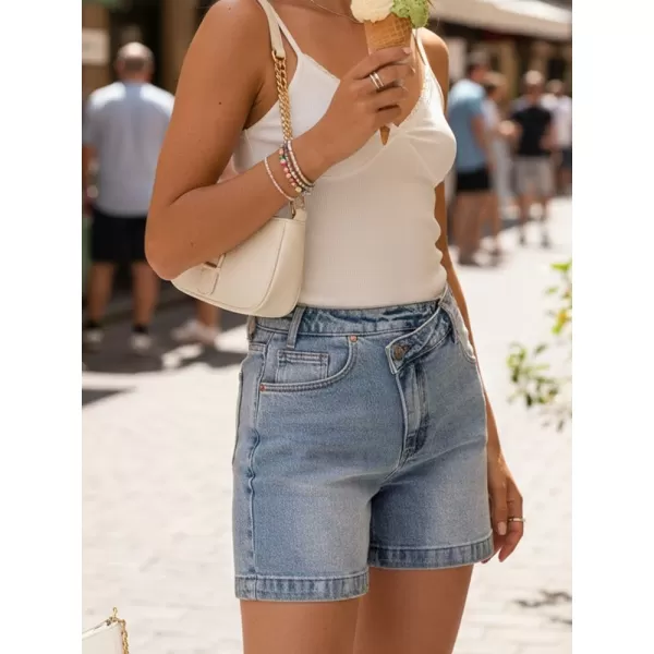  Pantaloni scurți de damă DSTREET SY0519 ALBASTRU 