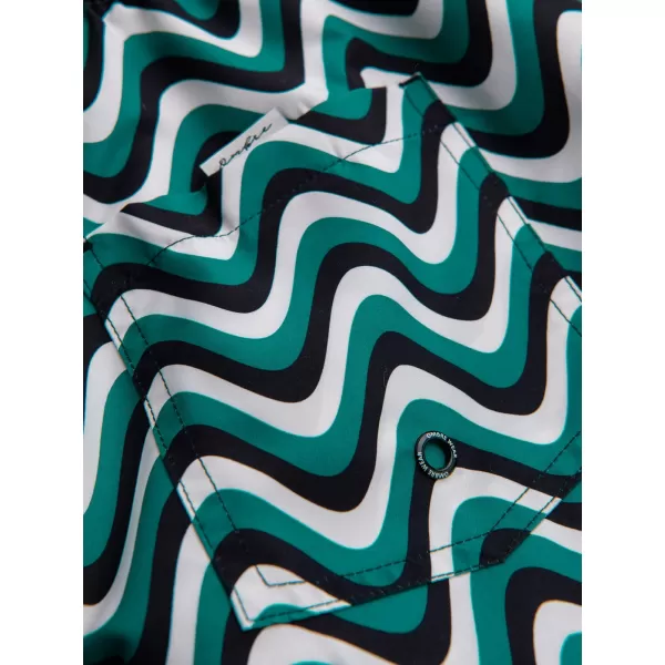  Pantaloni scurți pentru bărbați OMBRE OM-SRSS-0221 VERDE ȘI NEGRU 